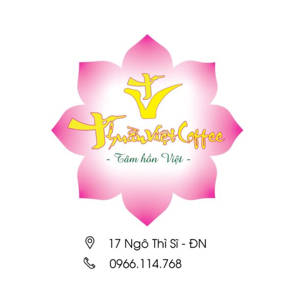 Logo cửa hàng cà phê Thuần Việt