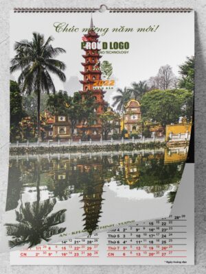 Lịch treo tường 7 tờ phong cách các miền danh lam thắng cảnh quốc gia