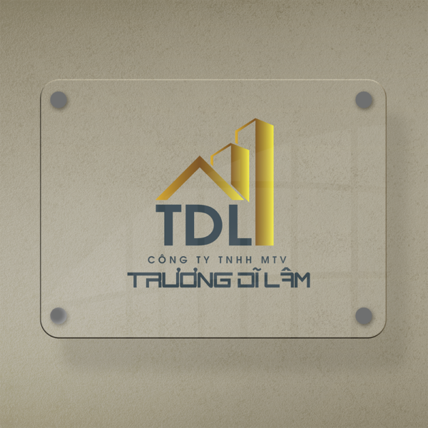 Biển tên công ty mica khắc laze sơn màu