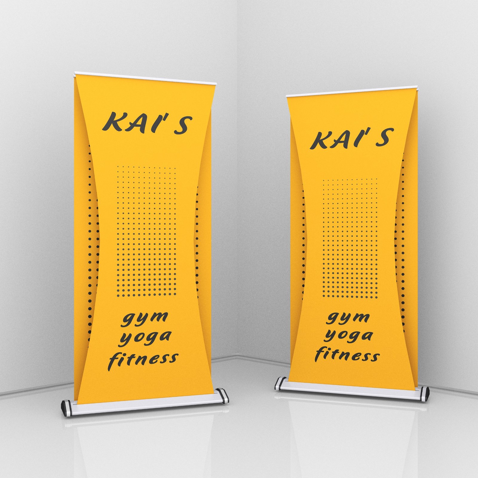 Thiết kế standee cho phòng gym, yoga, fitness
