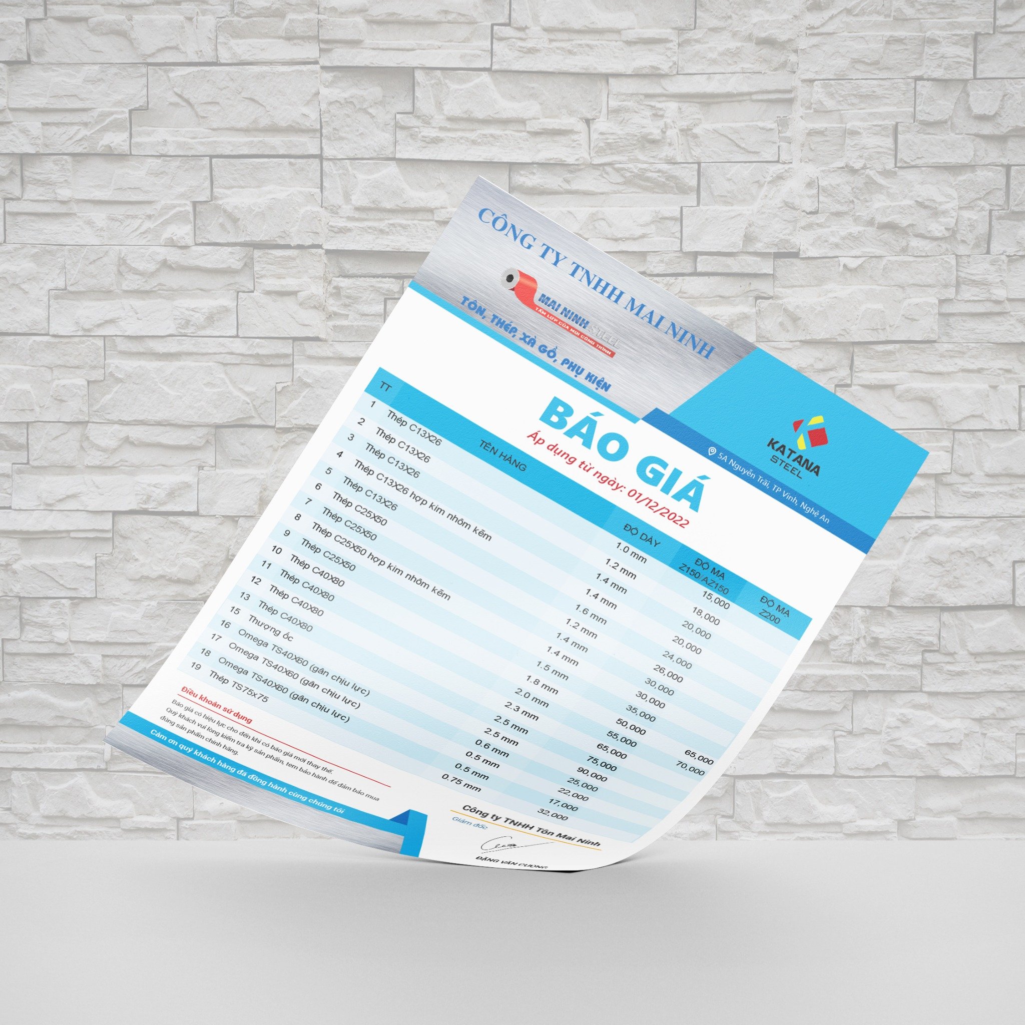Báo giá sản phẩm thiết kế đồ họa theo phong cách riêng