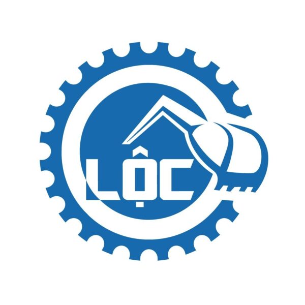 Logo trạm dịch vụ sửa chữa máy xúc LỘC