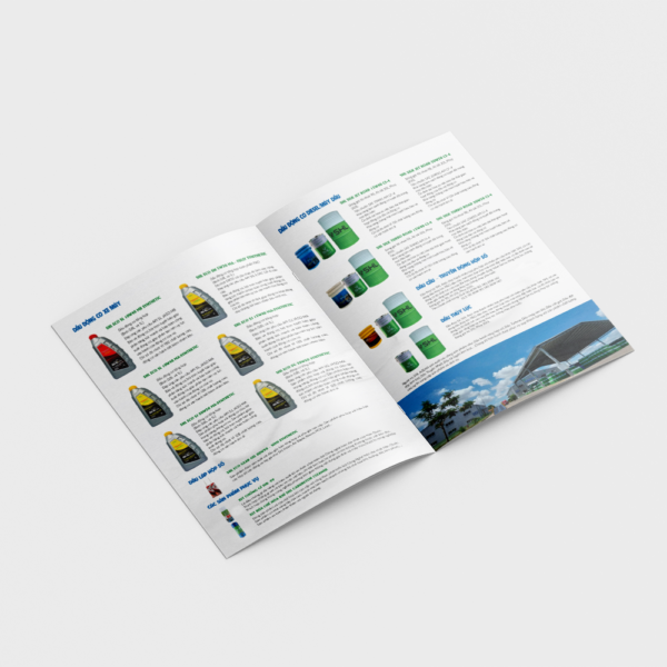 Thiết kế catalogue công ty cung ứng dầu nhờn Hàn Quốc