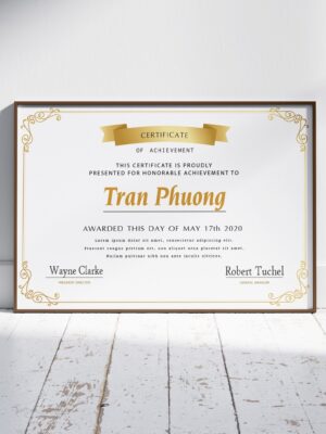Chứng nhận hoàn thành khóa đào tạo nghề