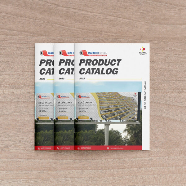 Thiết kế catalog sản phẩm tôn sắt, tôn lợp chống nóng, tôn sóng ngói