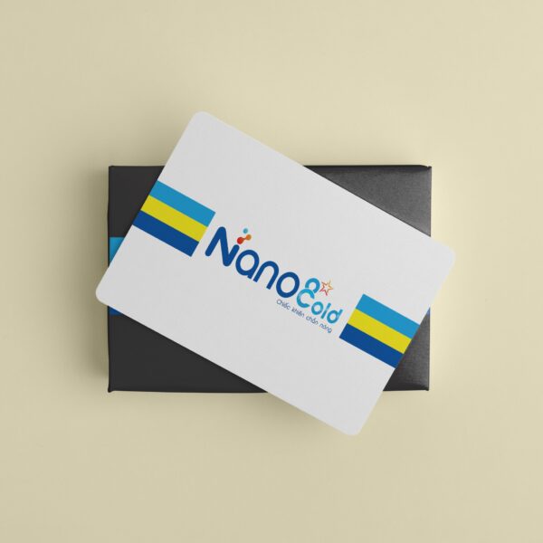 Thiết kế name card - danh thiếp trên giấy mỹ thuật vân gỗ đá