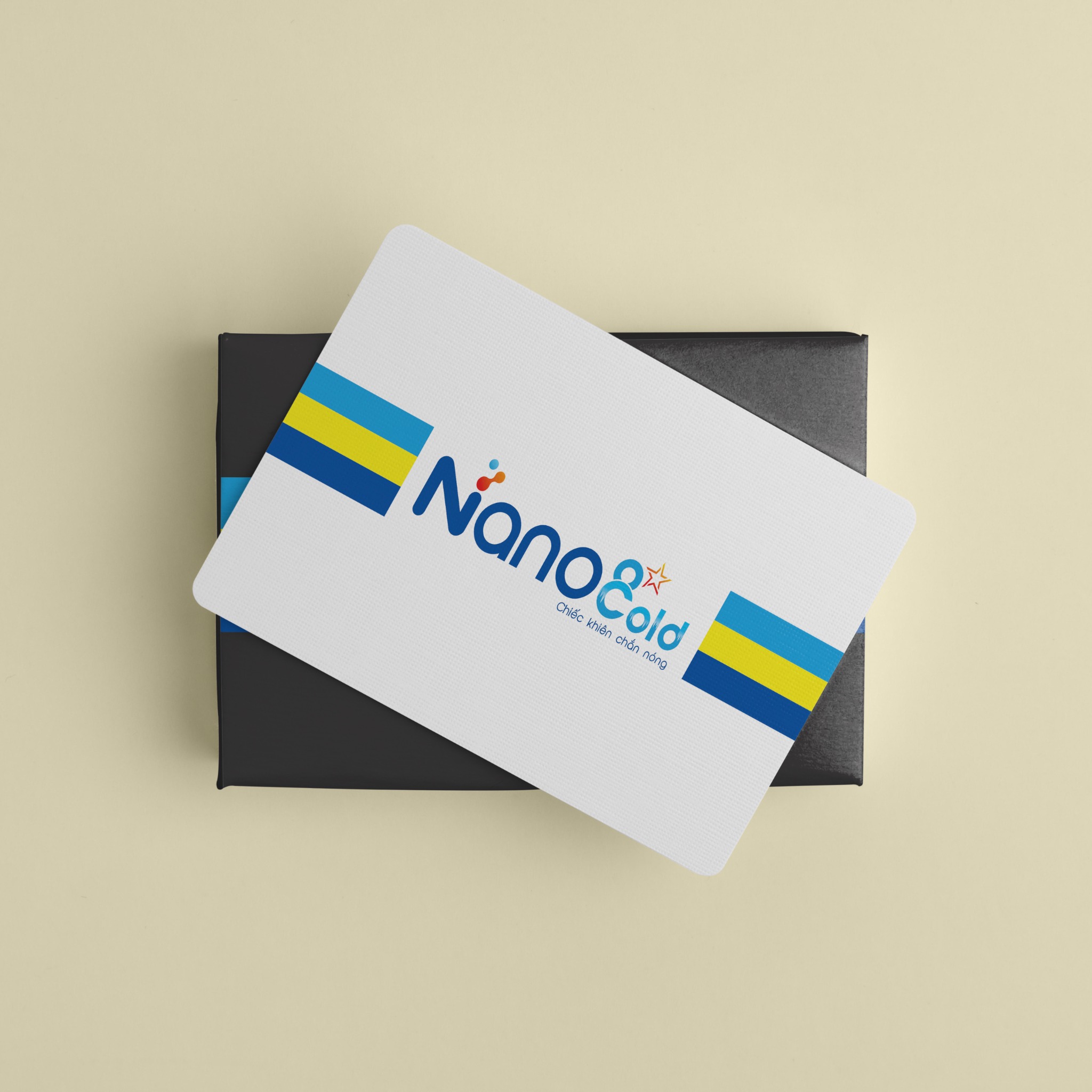 Thiết kế name card - danh thiếp trên giấy mỹ thuật vân gỗ đá