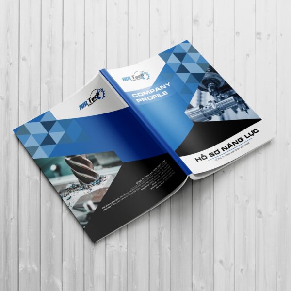Thiết kế hồ sơ năng lực phong cách hiện đại cho doanh nghiệp sản xuất