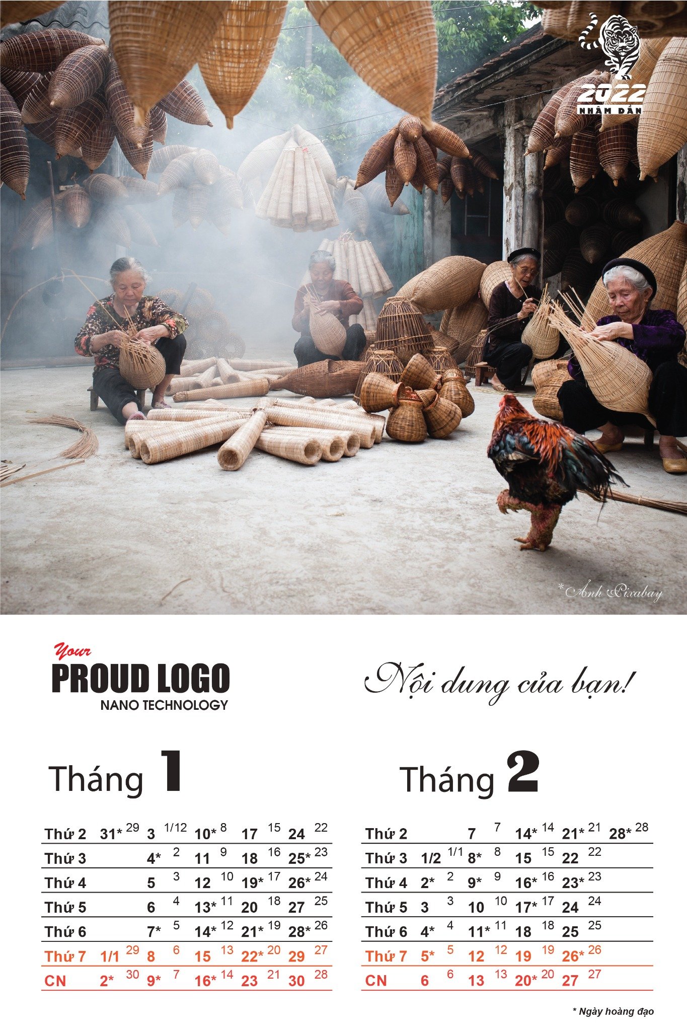 Lịch treo tường 7 tờ phong cách các miền di sản Việt Nam - Ảnh 8