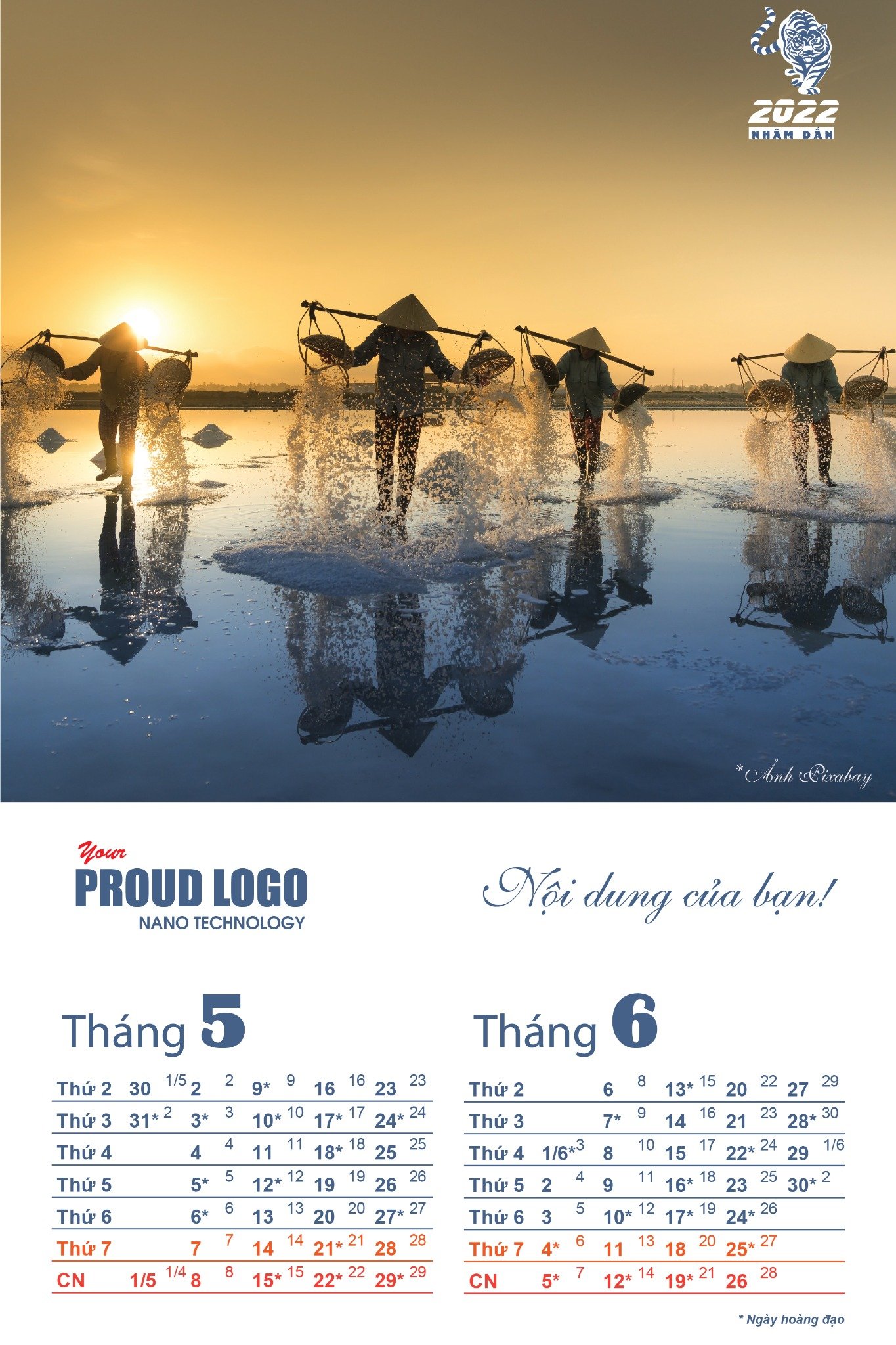 Lịch treo tường 7 tờ phong cách các miền di sản Việt Nam - Ảnh 3