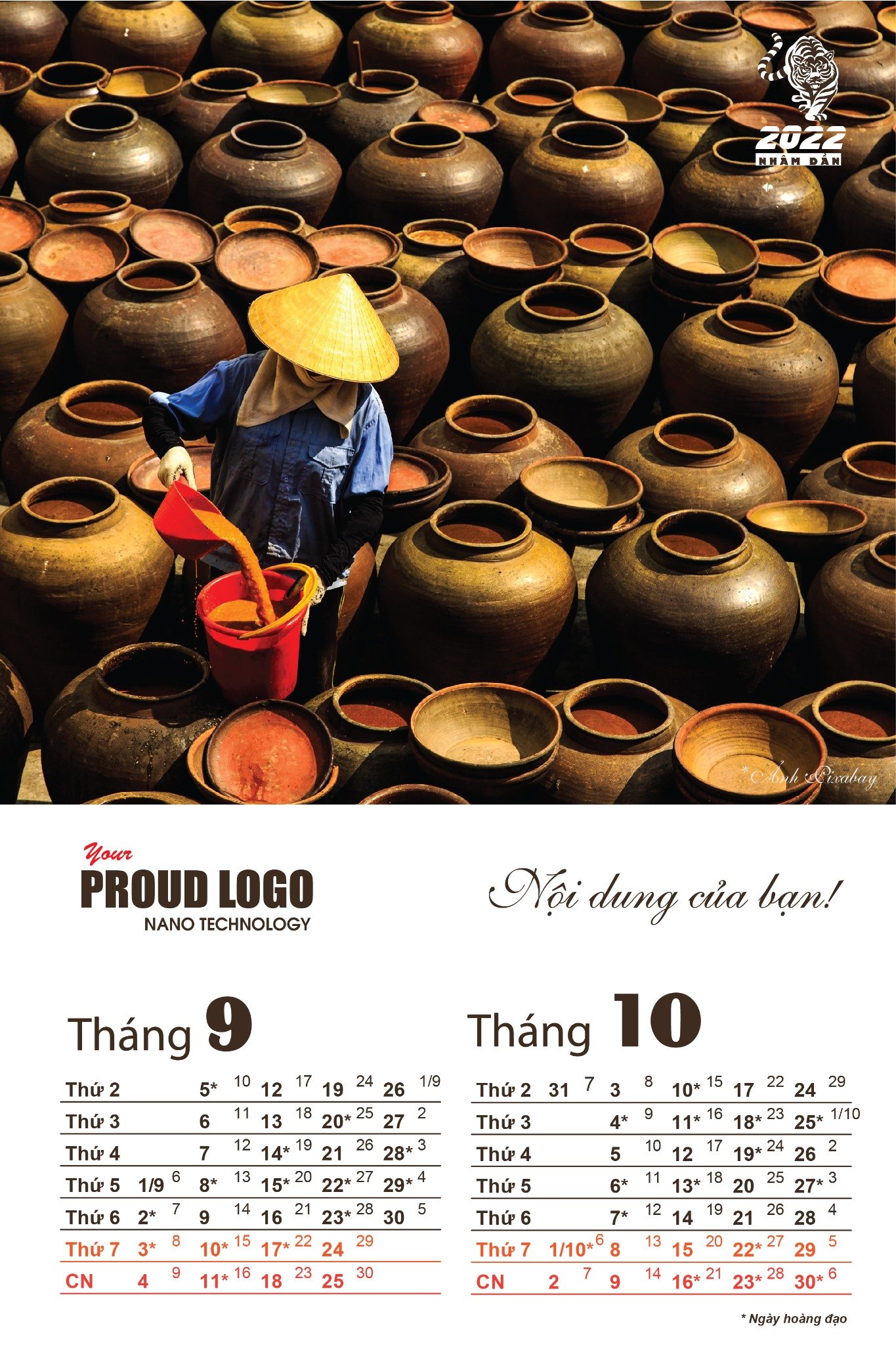 Lịch treo tường 7 tờ phong cách các miền di sản Việt Nam - Ảnh 5