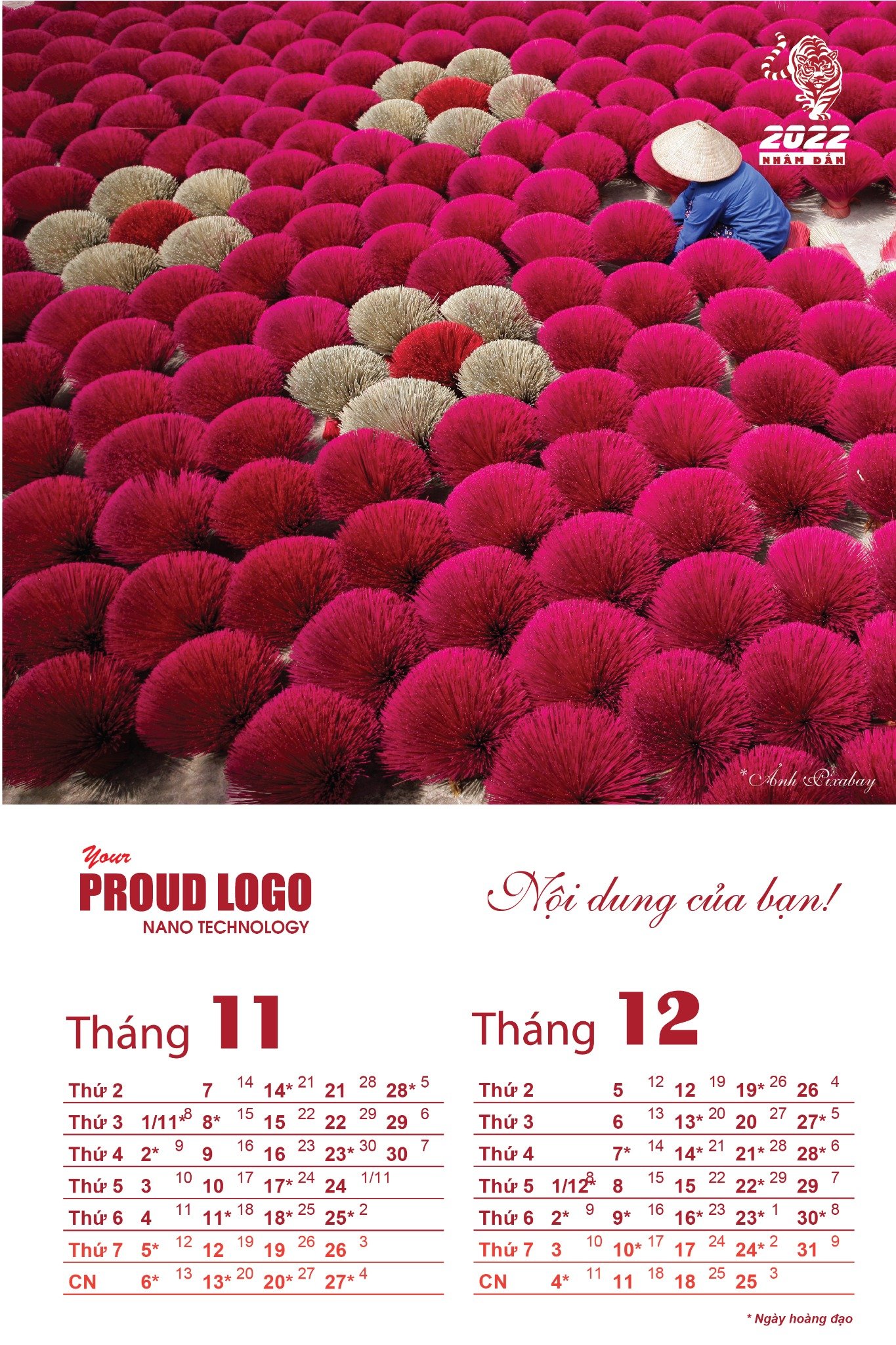 Lịch treo tường 7 tờ phong cách các miền di sản Việt Nam - Ảnh 6