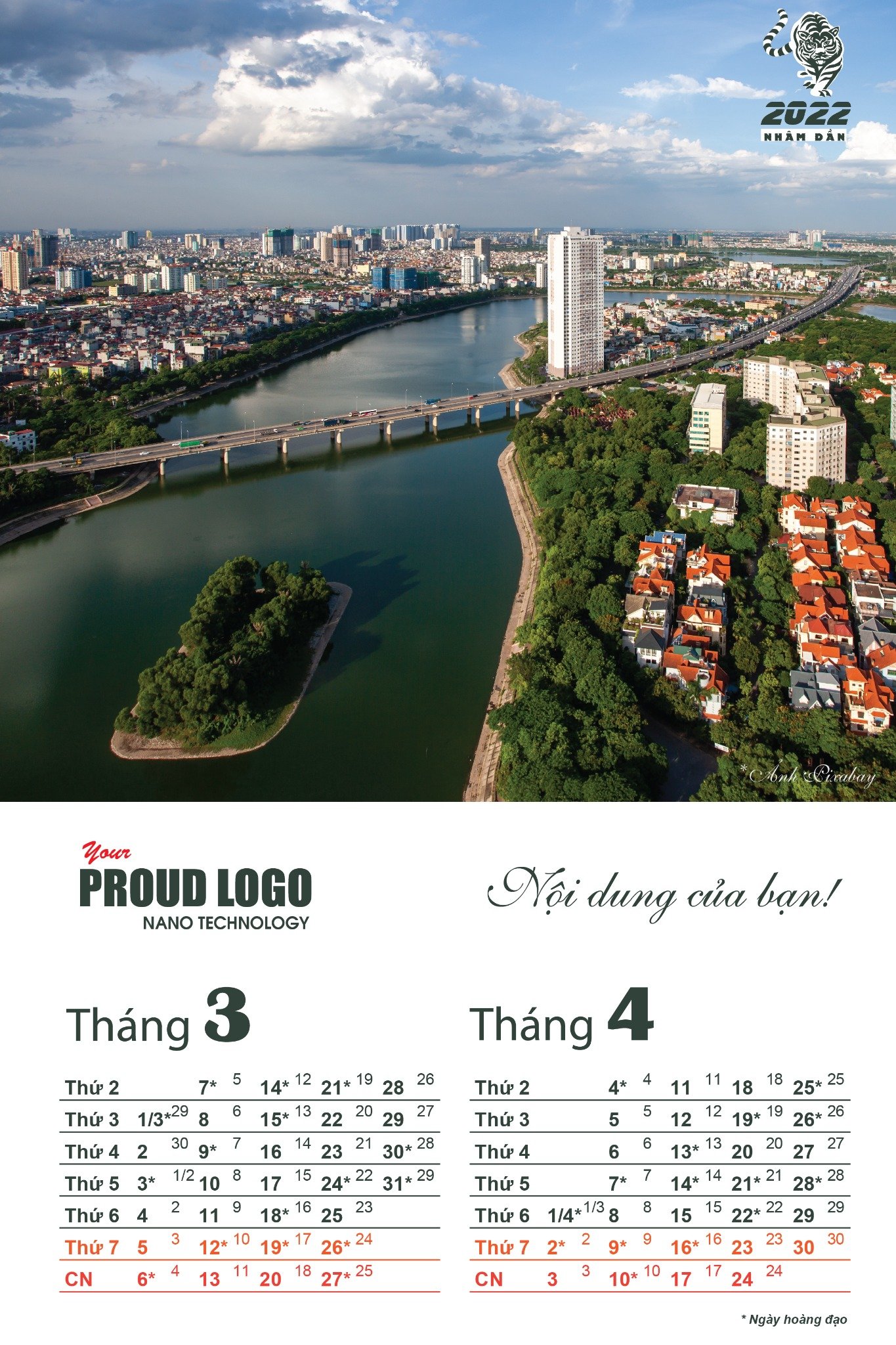 Lịch treo tường 7 tờ phong cách Hà Nội cổ kính - Ảnh 3