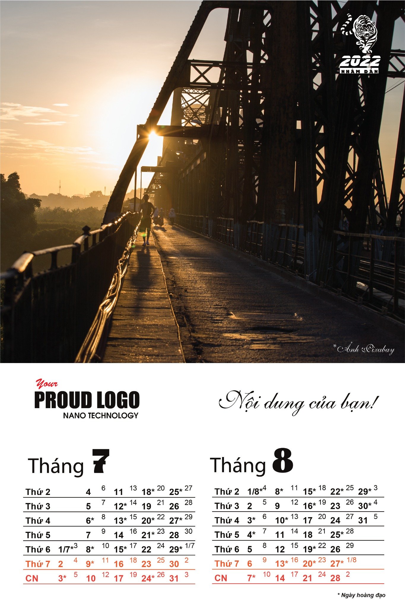 Lịch treo tường 7 tờ phong cách Hà Nội cổ kính - Ảnh 5