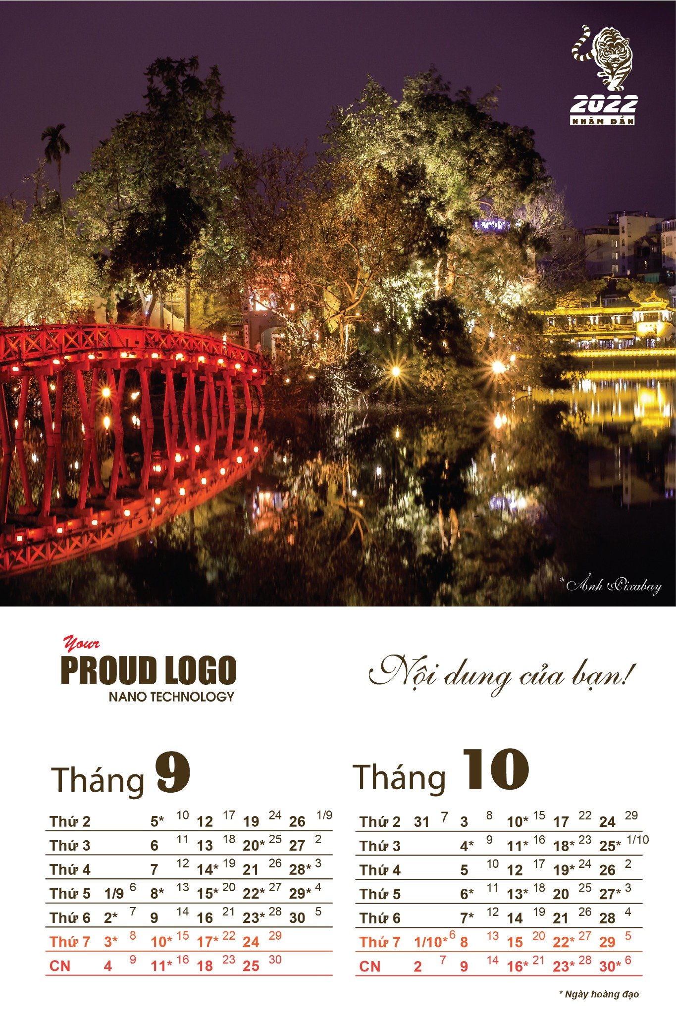 Lịch treo tường 7 tờ phong cách Hà Nội cổ kính - Ảnh 6