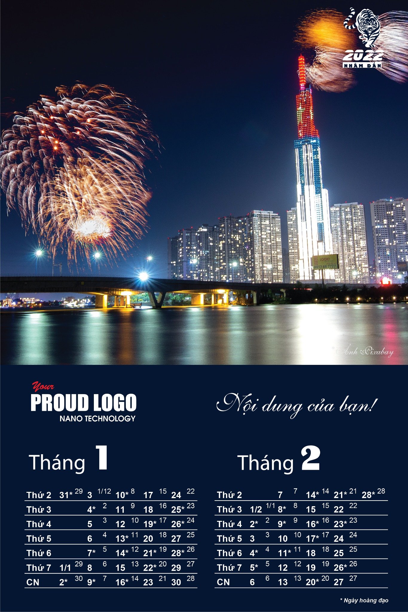 Lịch treo tường 7 tờ phong cách Sài Gòn hoa lệ - Ảnh 2