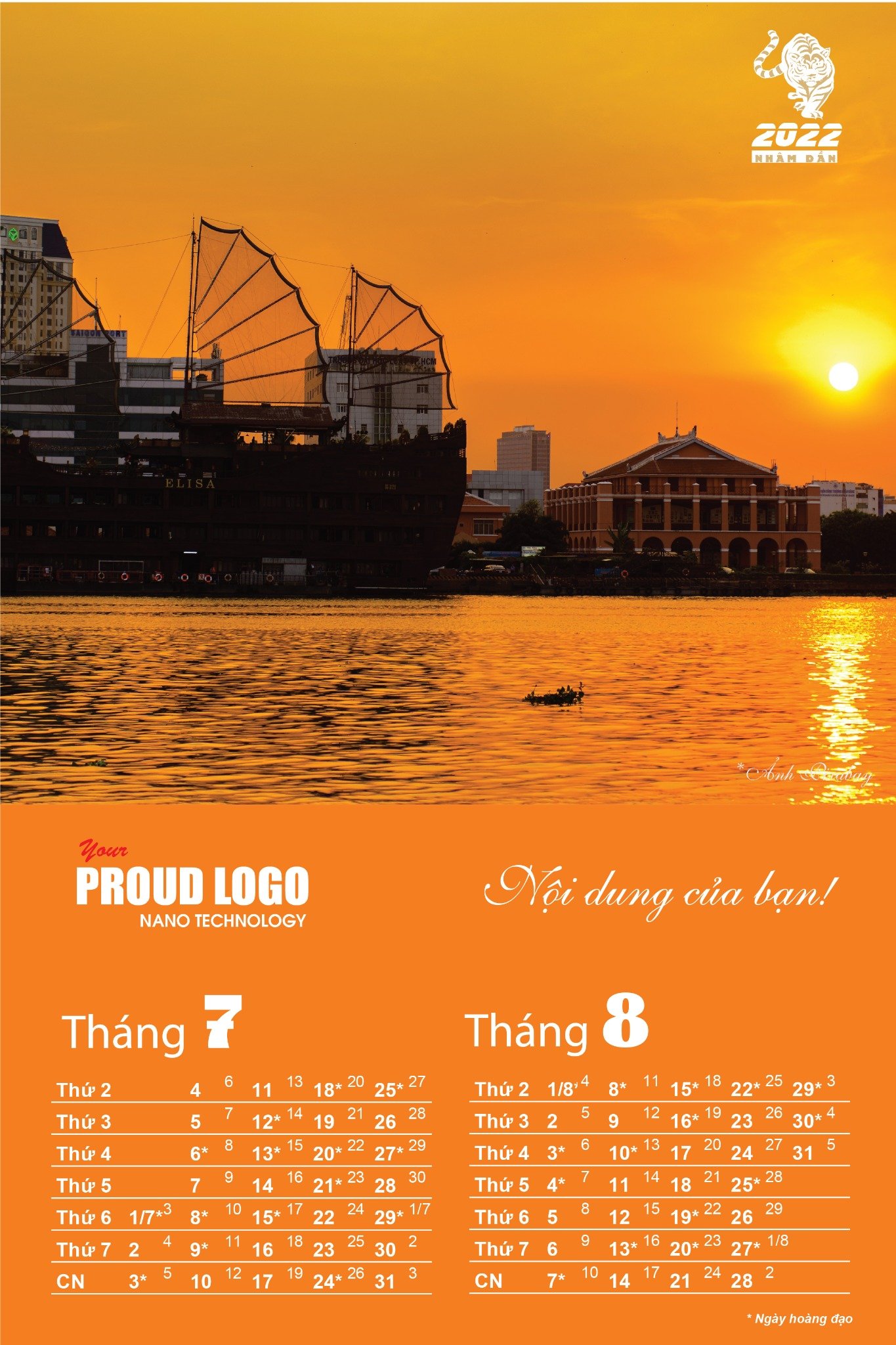 Lịch treo tường 7 tờ phong cách Sài Gòn hoa lệ - Ảnh 5