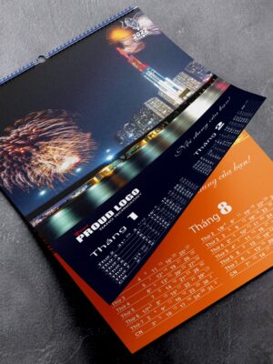 Lịch treo tường 7 tờ phong cách Sài Gòn hoa lệ