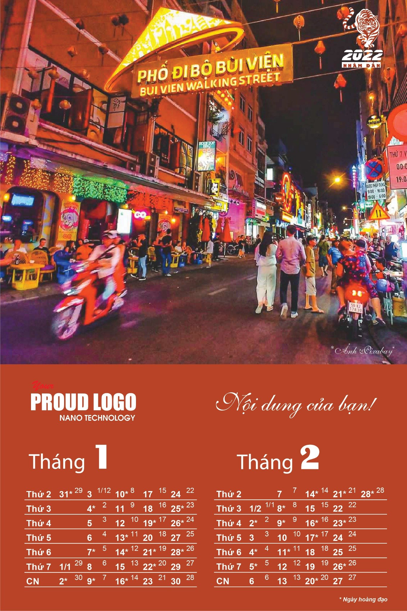 Lịch treo tường 7 tờ phong cách cuộc sống Sài Gòn - Ảnh 7