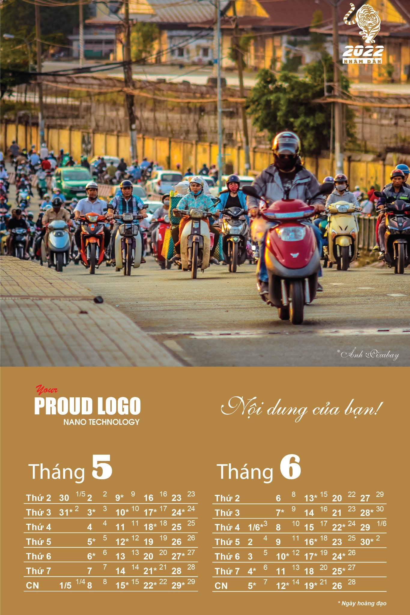 Lịch treo tường 7 tờ phong cách cuộc sống Sài Gòn - Ảnh 9