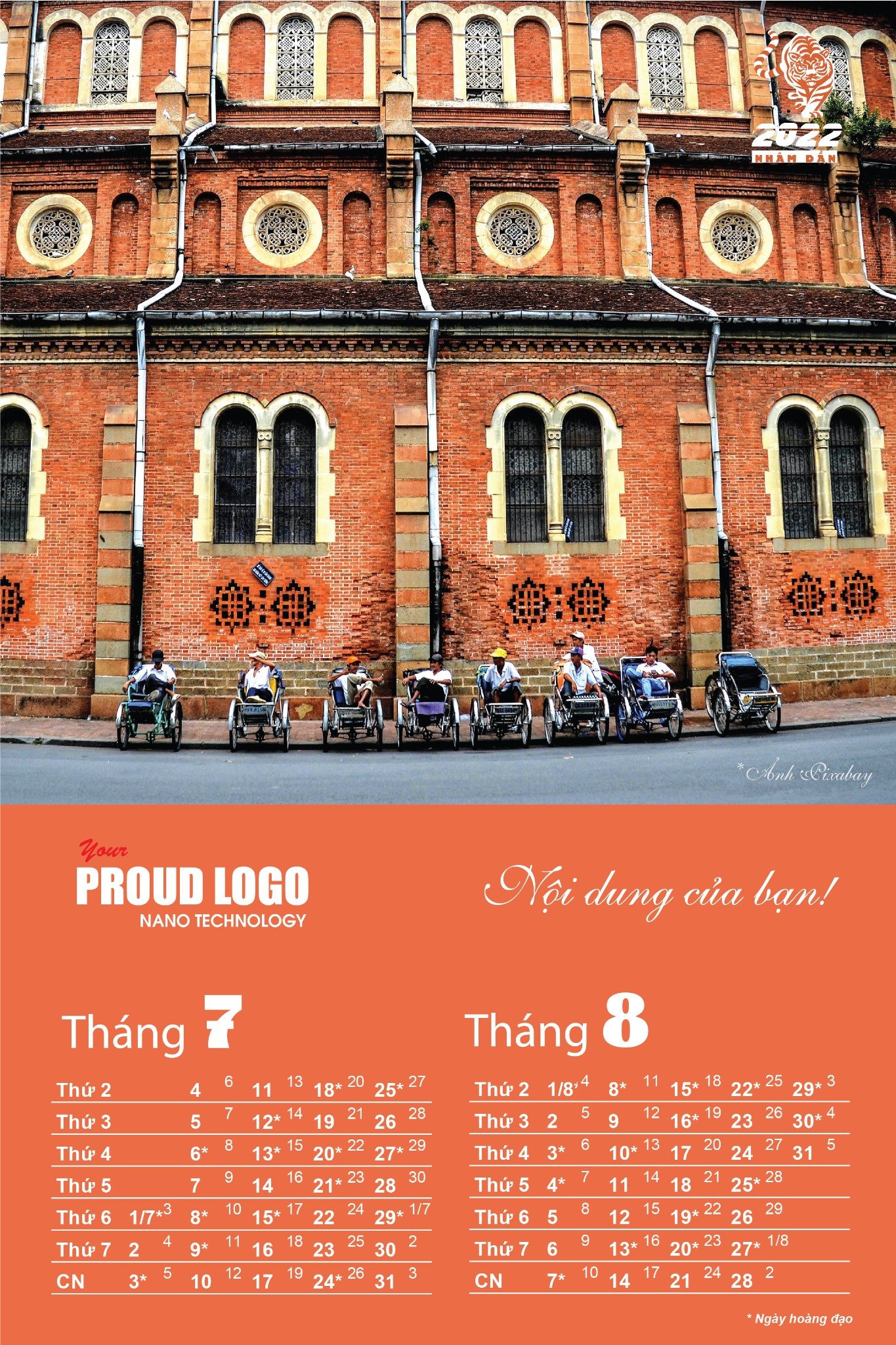 Lịch treo tường 7 tờ phong cách cuộc sống Sài Gòn - Ảnh 2