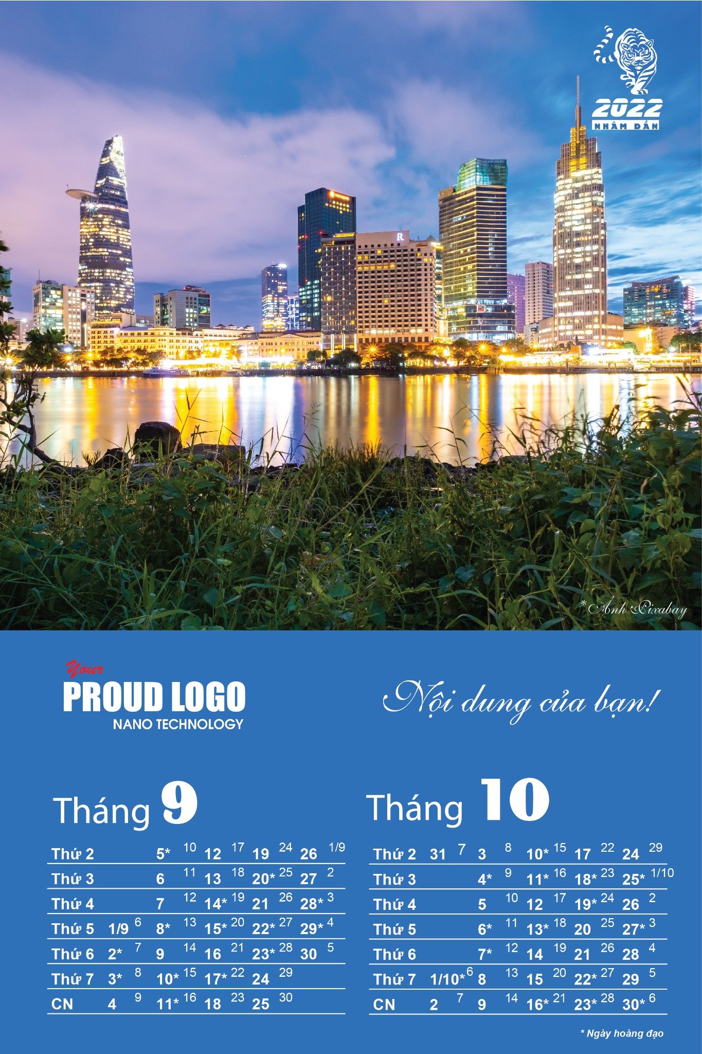 Lịch treo tường 7 tờ phong cách cuộc sống Sài Gòn - Ảnh 3