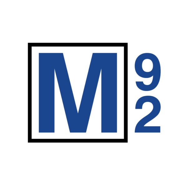 Thiết kế logo M92 men fashon cho cửa hàng thời trang