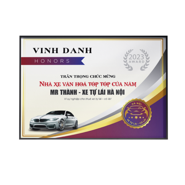 Thiết kế mẫu chứng nhận vinh danh giải thưởng cho sự kiện cuối năm