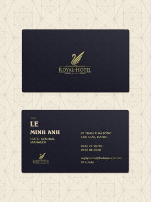 Thiết kế danh thiếp khách sạn sang trọng - name card