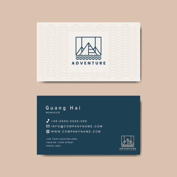 Danh thiếp - name card công ty du lịch khách sạn