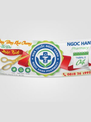 Thiết kế banner khai trương cửa hàng, đại lý, doanh nghiệp