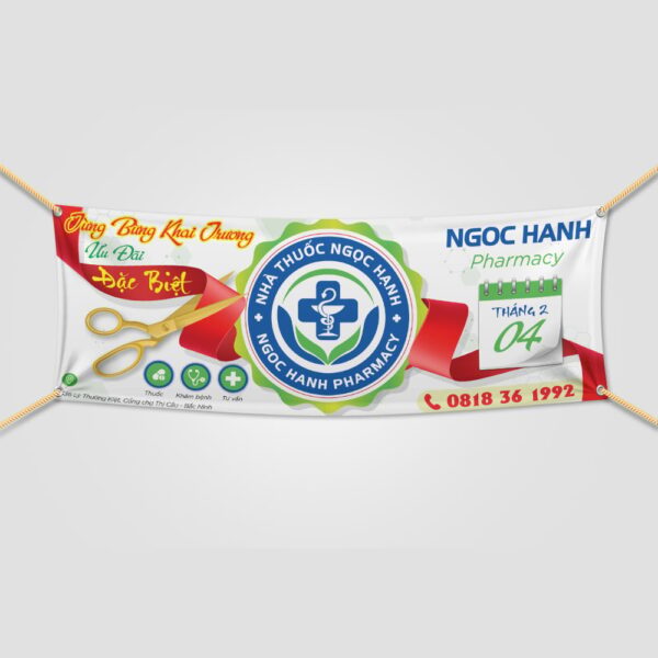 Thiết kế banner khai trương cửa hàng, đại lý, doanh nghiệp