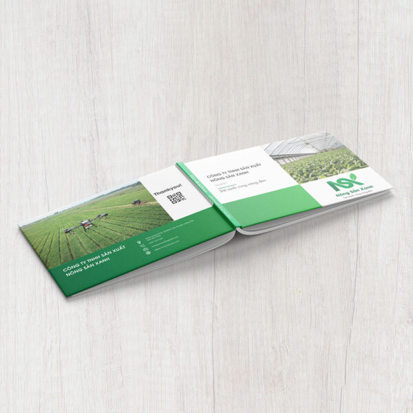 Bản thiết kế catalog cho công ty nông sản xuất khẩu