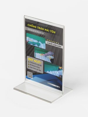 Tờ rơi quảng cáo để bàn dạng menu mica