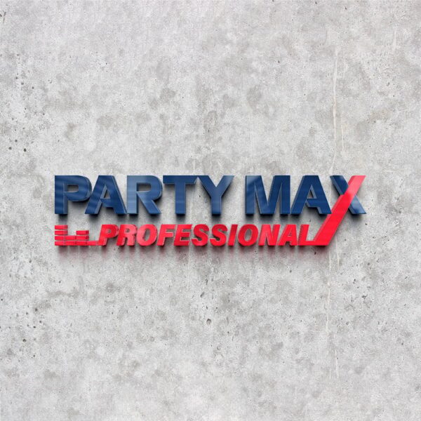 Thiết kế logo thương hiệu loa Party Max Speaker