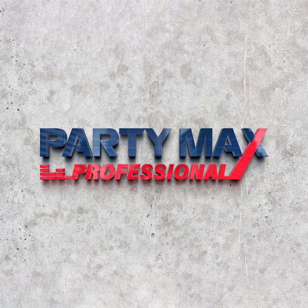 Thiết kế logo thương hiệu loa Party Max Speaker