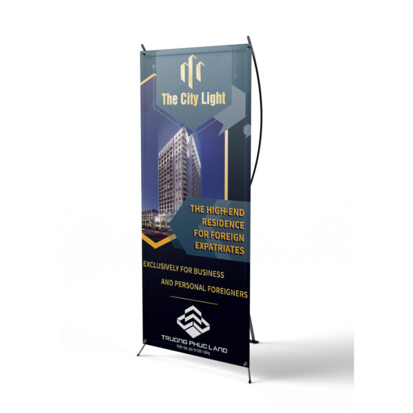 Standee giới thiệu sản phẩm dịch vụ bất động sản, nhà ở, chung cư
