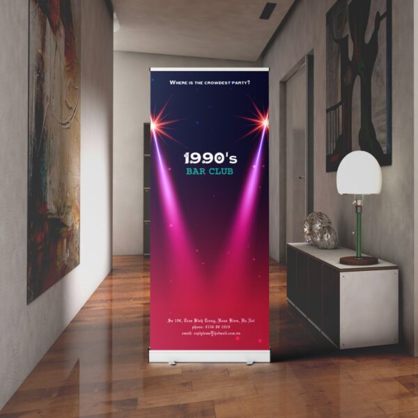 Thiết kế standee quảng cáo cho quán bar, sàn nhạc, quầy rượu