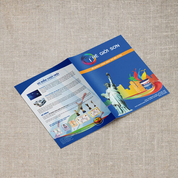 Thiết kế catalogue sản phẩm cho công ty sơn nước