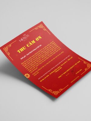 Thiết kế thư cảm ơn Khách hàng và Đối tác dịp cuối năm