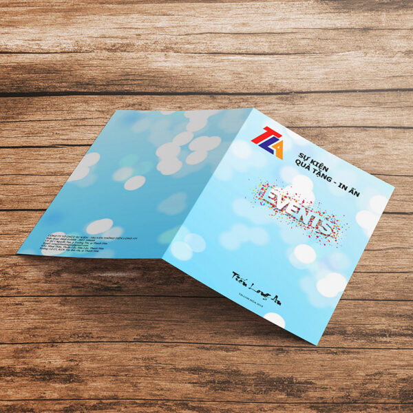 Thiết kế thư mời gập đôi khổ lớn