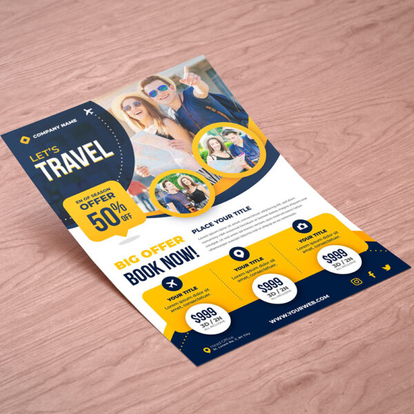Tờ rơi giới thiệu dịch vụ tour du lịch