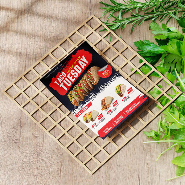 Thiết kế tờ rơi A5 in màu hai mặt cho nhà hàng