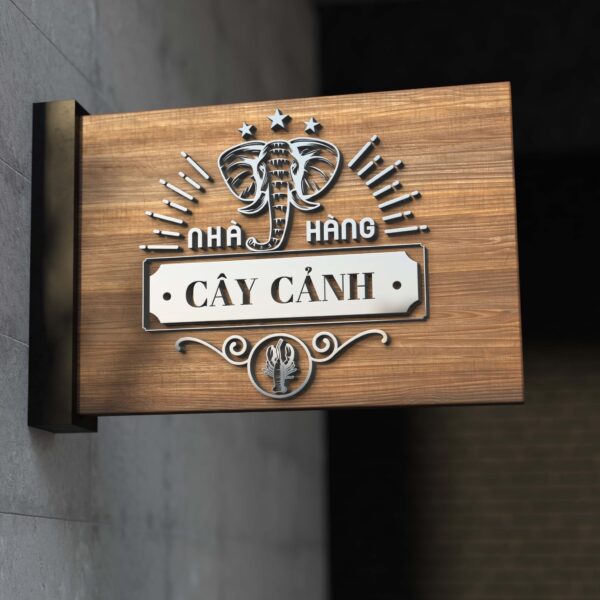 Thiết kế logo, biển chỉ dẫn thương hiệu trên tường