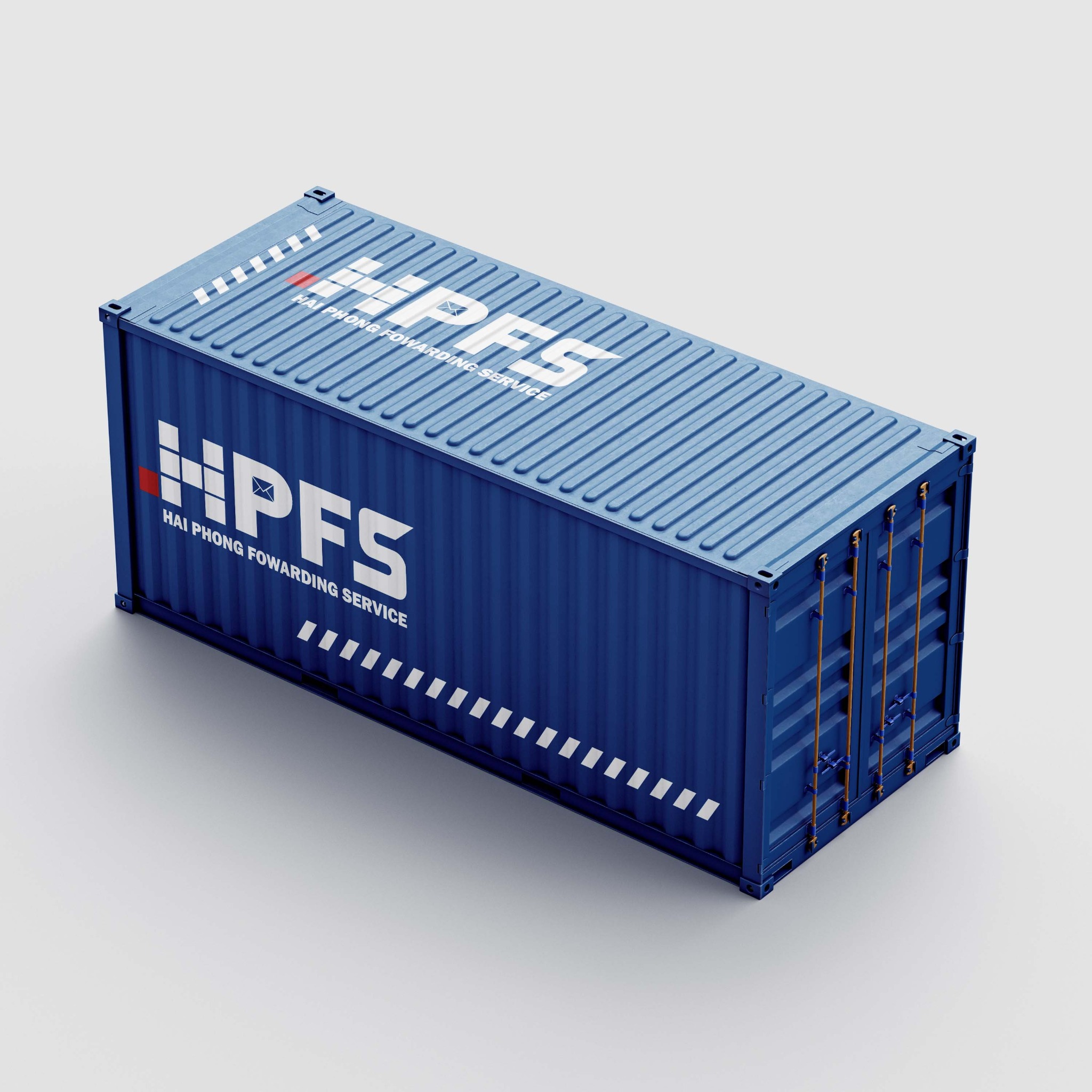 Thiết kế đồ họa thương hiệu thùng container cho doanh nghiệp vận tải, logistic