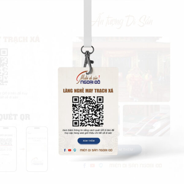 Thiết kế thẻ thông tin hướng dẫn viên tại địa điểm du lịch, di tích lịch sử