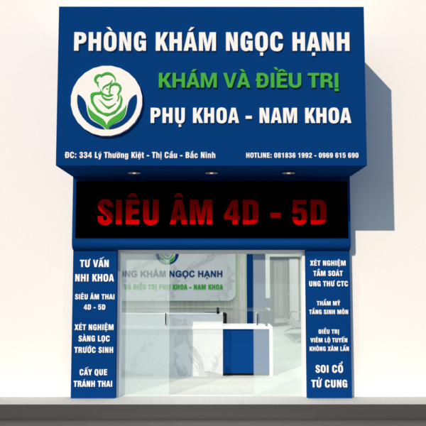Thiết kế 3D nhận diện thương hiệu cửa hàng, phòng khám, nhà thuốc