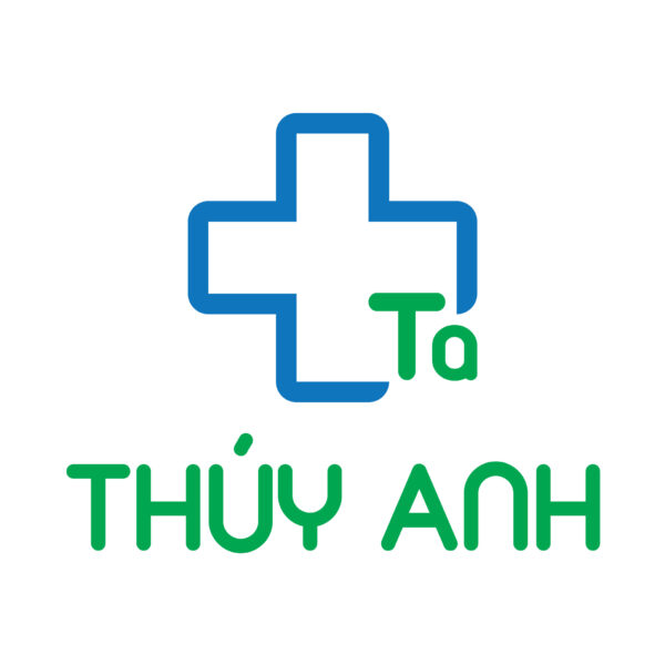 Thiết kế logo nhà thuốc với hai màu xanh