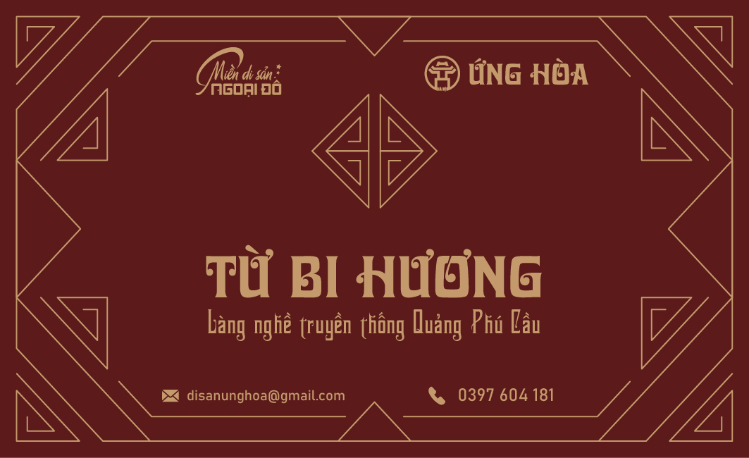 Thiết kế danh thiếp làng nghề truyền thống tăm hương - Ảnh 2