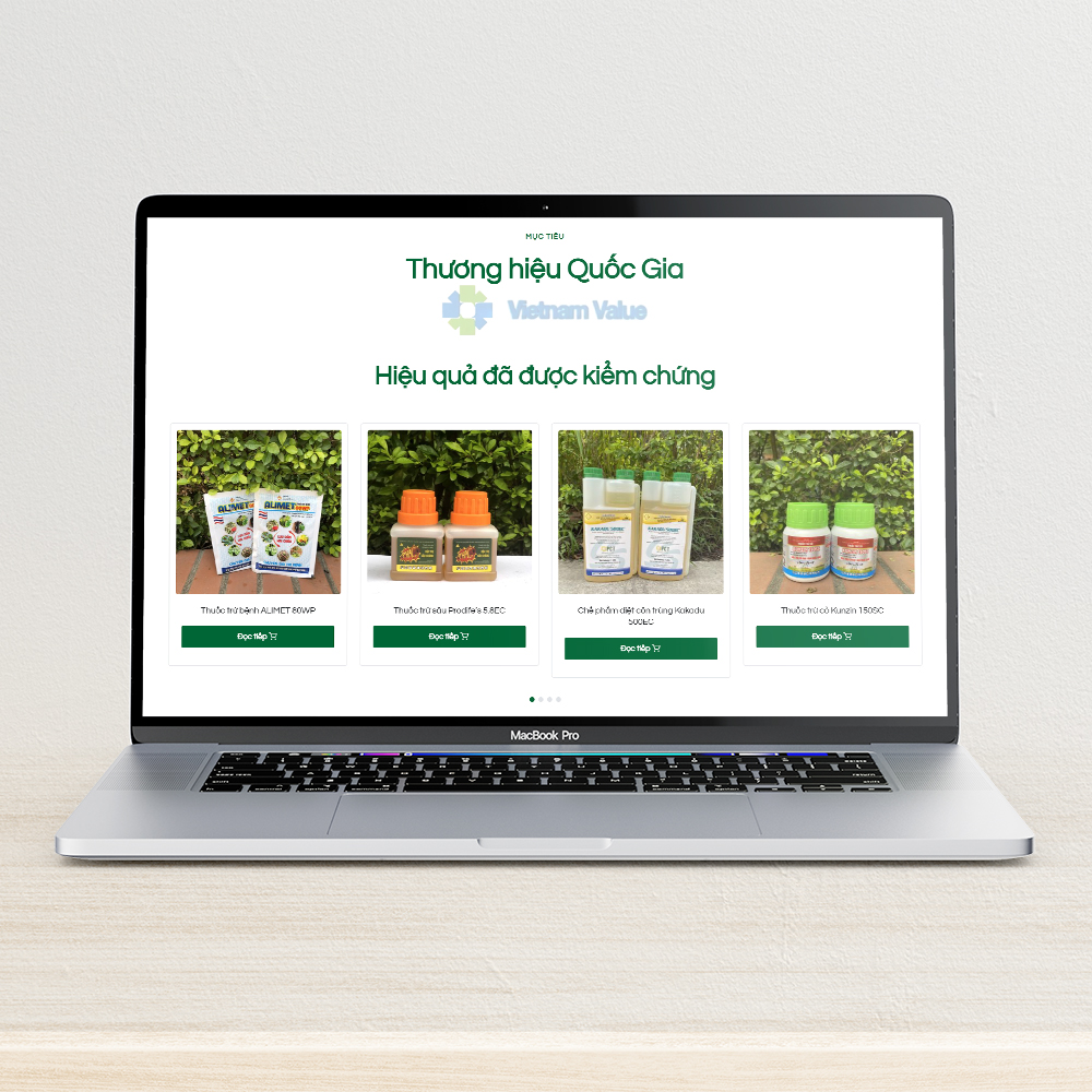 Thiết kế website Nông nghiệp phong cách màu xanh - Ảnh 3